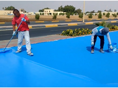 APPLICATION OF KDF's ACRYLIC SYSTEM