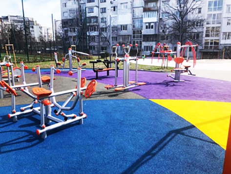NEW PLAYGROUND FLOORING IN BULGARIA