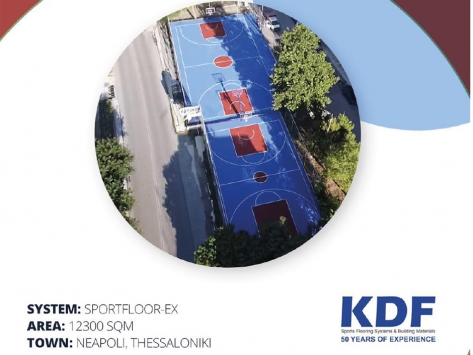ACRYLIC SPORTS FLOORING PROJECT - GREECE